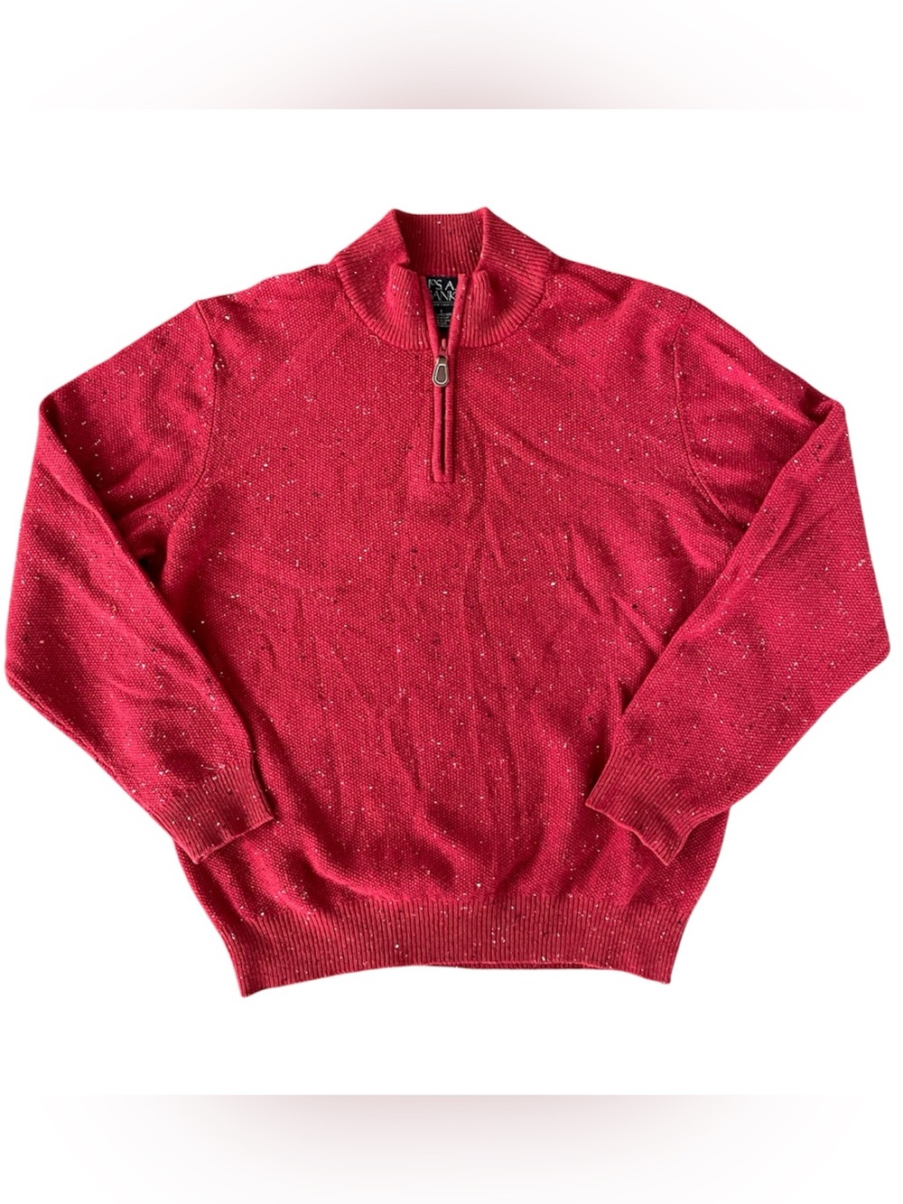 Jos. A. Bank Men’s Wool Blend Knit 3/4 Zip Sweater Sz Large
